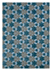 Wollen tapijt - 240 x 170 cm - blauw