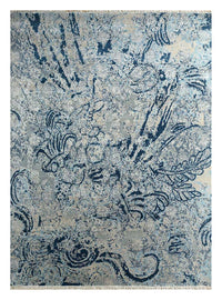 Wollen tapijt - 300 x 240 cm - blauw