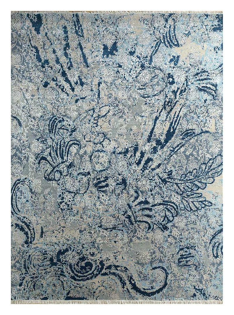 Wollen tapijt - 300 x 240 cm - blauw