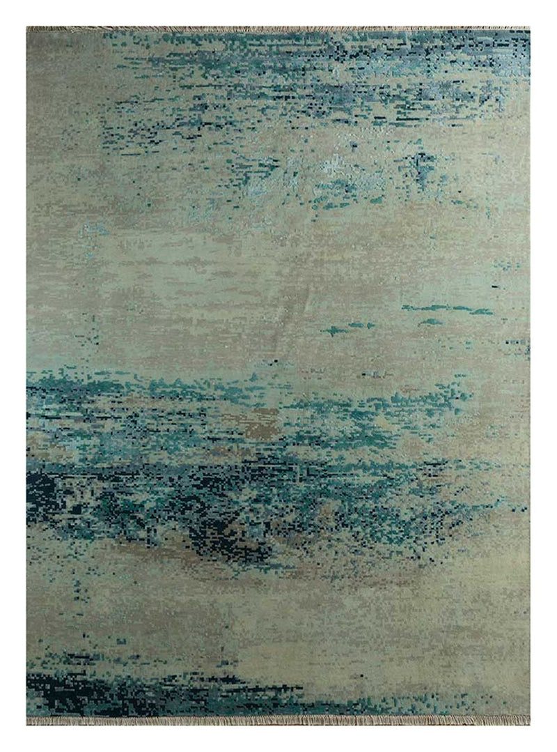 Wollen tapijt - 300 x 240 cm - blauw