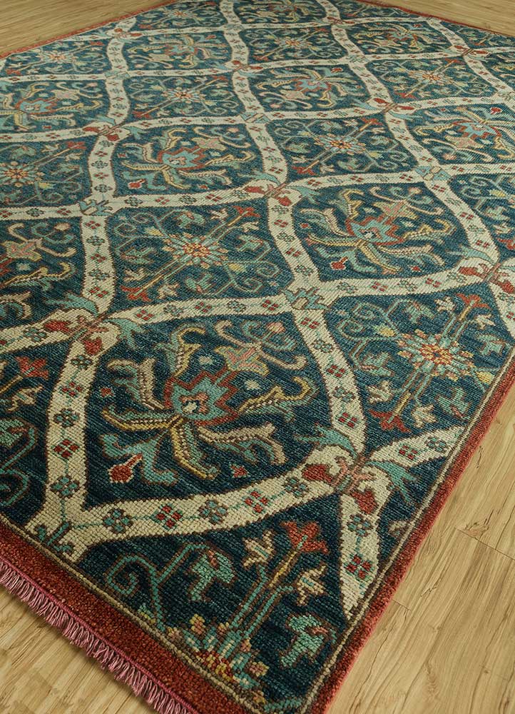 Wollen tapijt - 300 x 200 cm - donkergroen