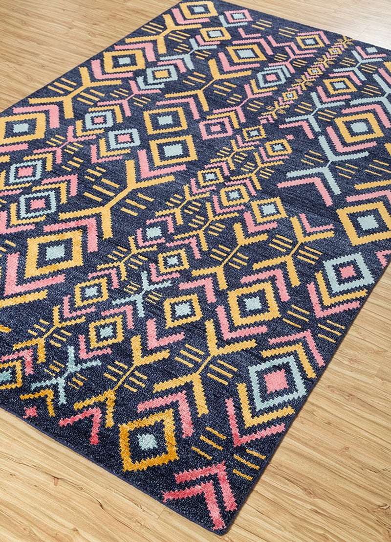 Wollen tapijt - 300 x 200 cm - blauw