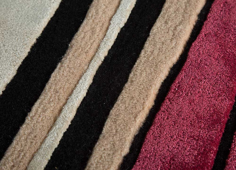 Wollen tapijt speciale vorm  - 270 x 180 cm - oranje