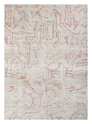 Wollen tapijt - 300 x 240 cm - blauw