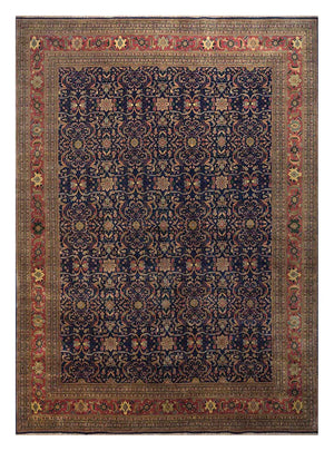 Wollen tapijt - 450 x 360 cm - blauw