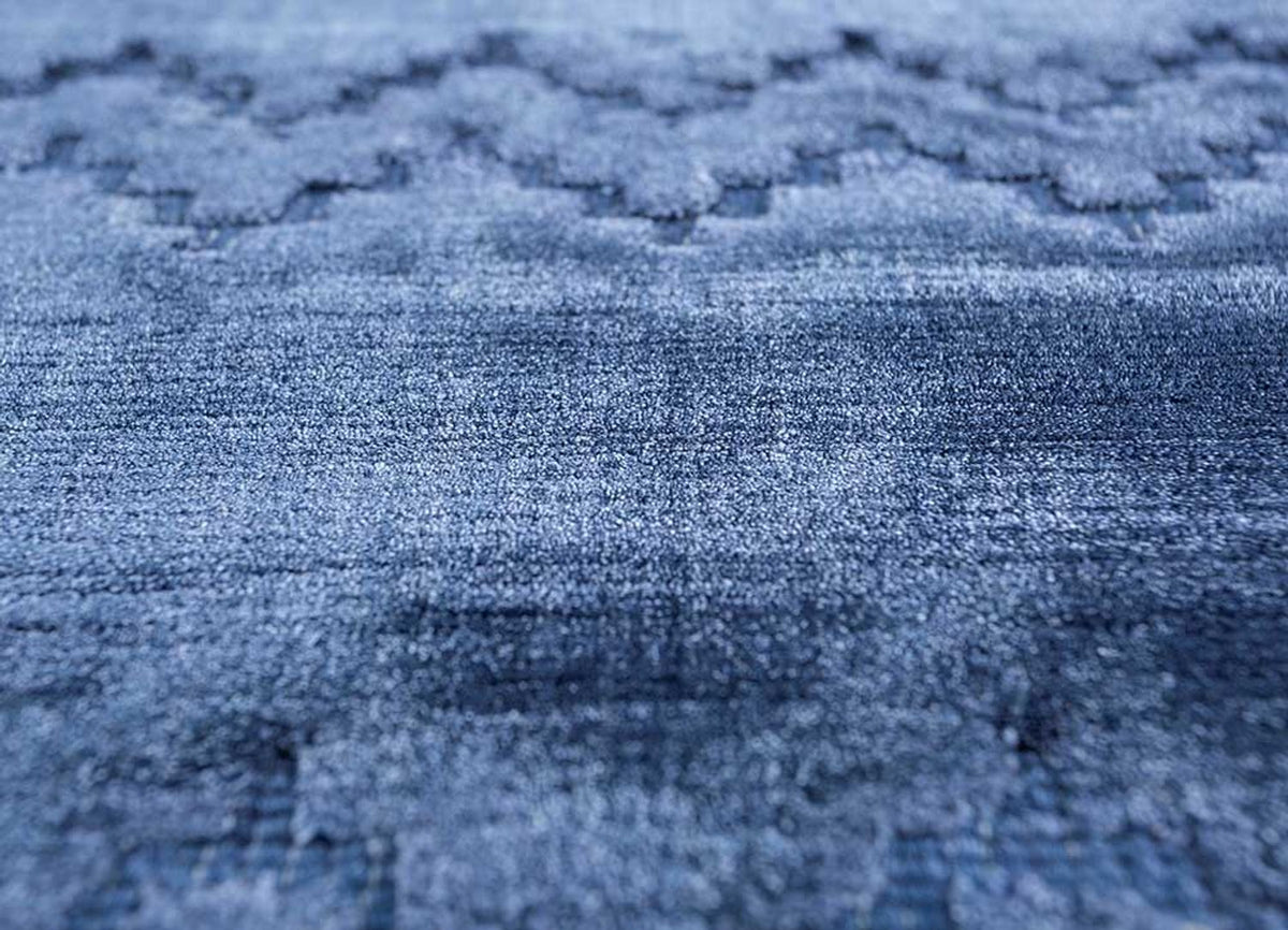 Viscose tapijt - 300 x 240 cm - blauw