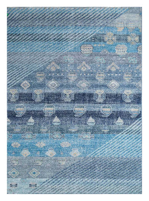 Wollen tapijt - 240 x 150 cm - blauw