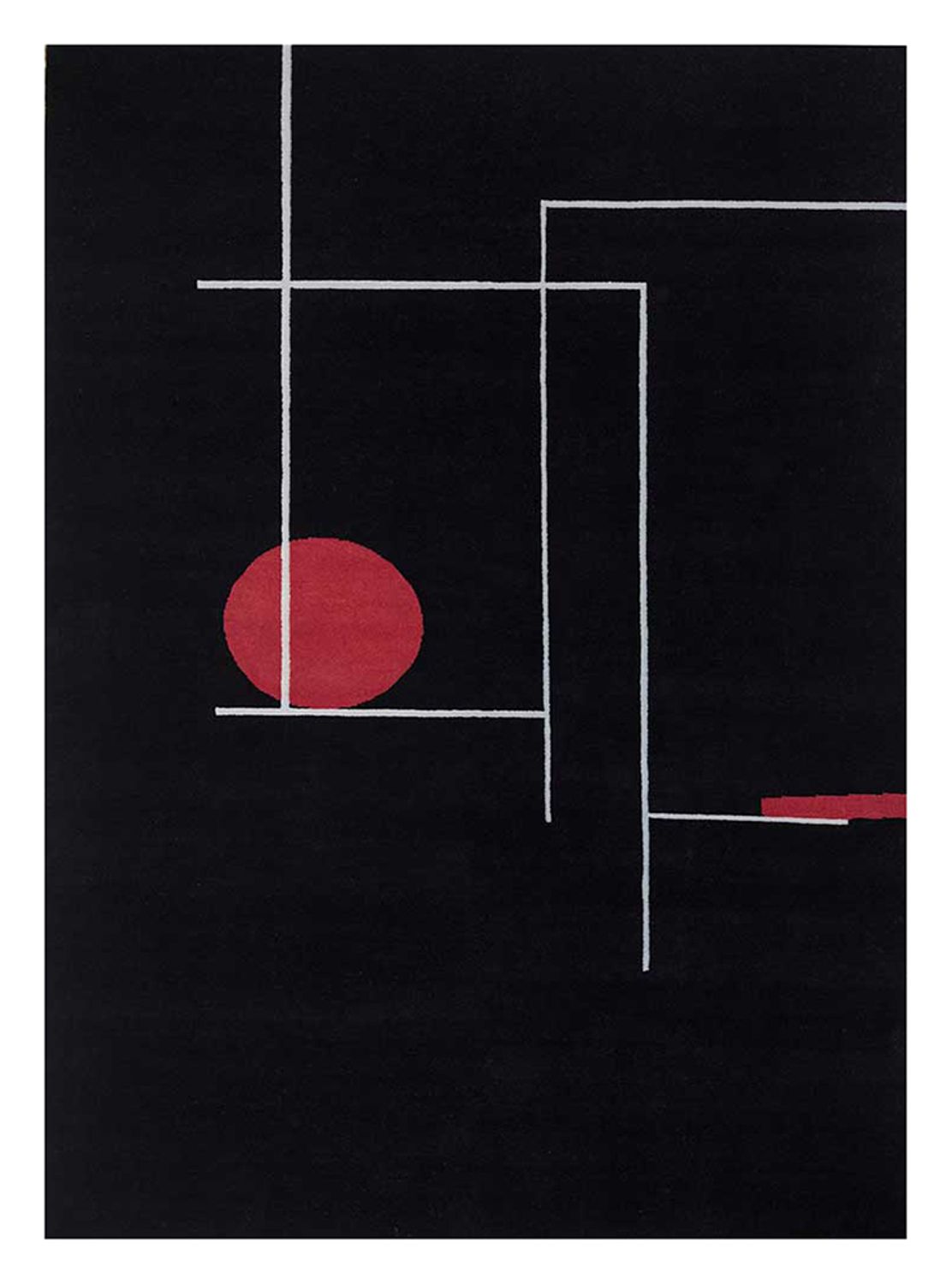 Wollen tapijt - 270 x 180 cm - zwart