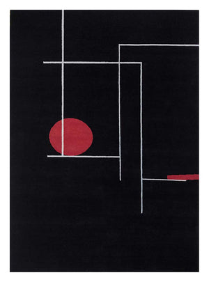 Wollen tapijt - 270 x 180 cm - zwart