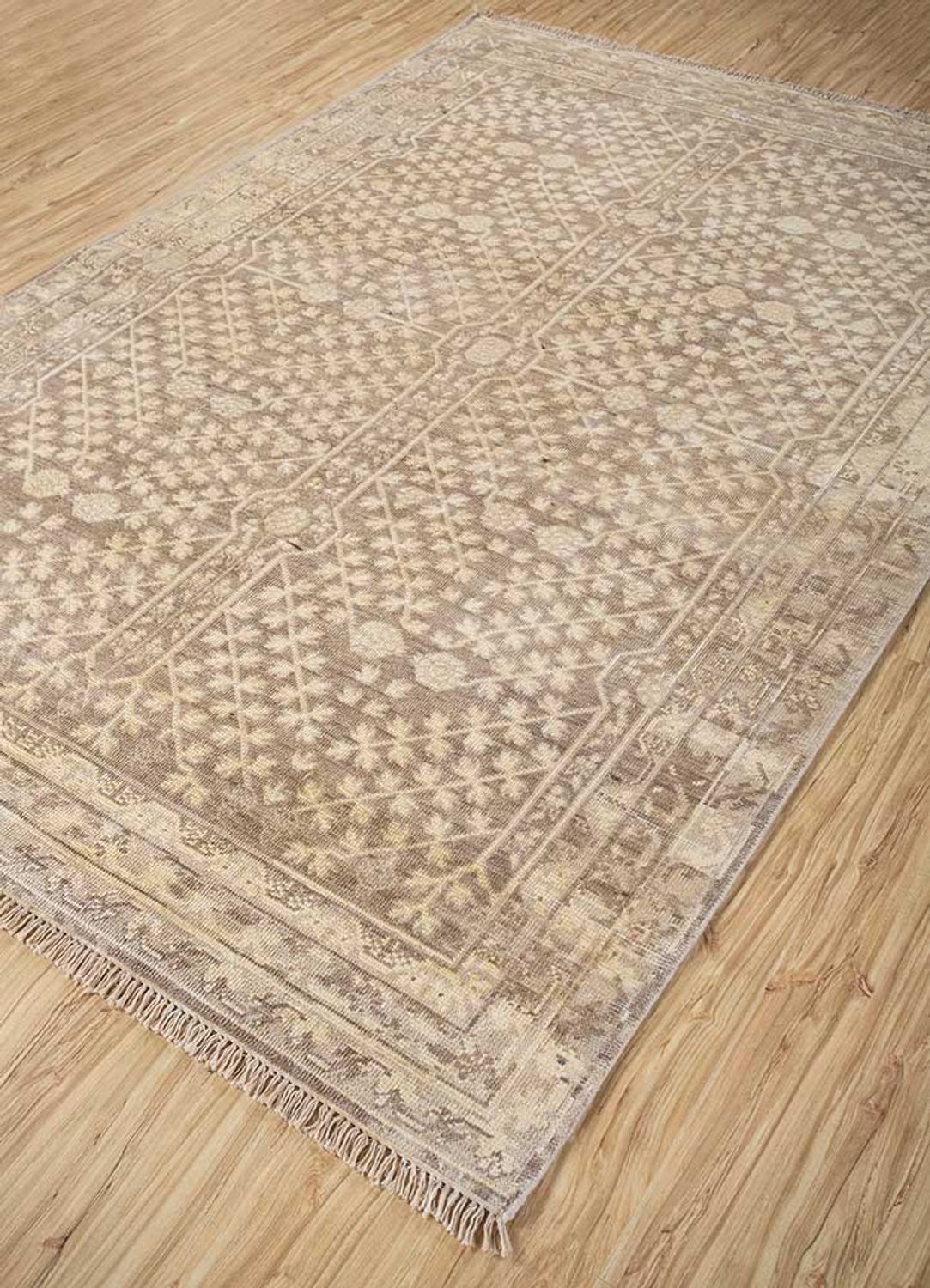 Wollen tapijt - 300 x 240 cm - donker beige