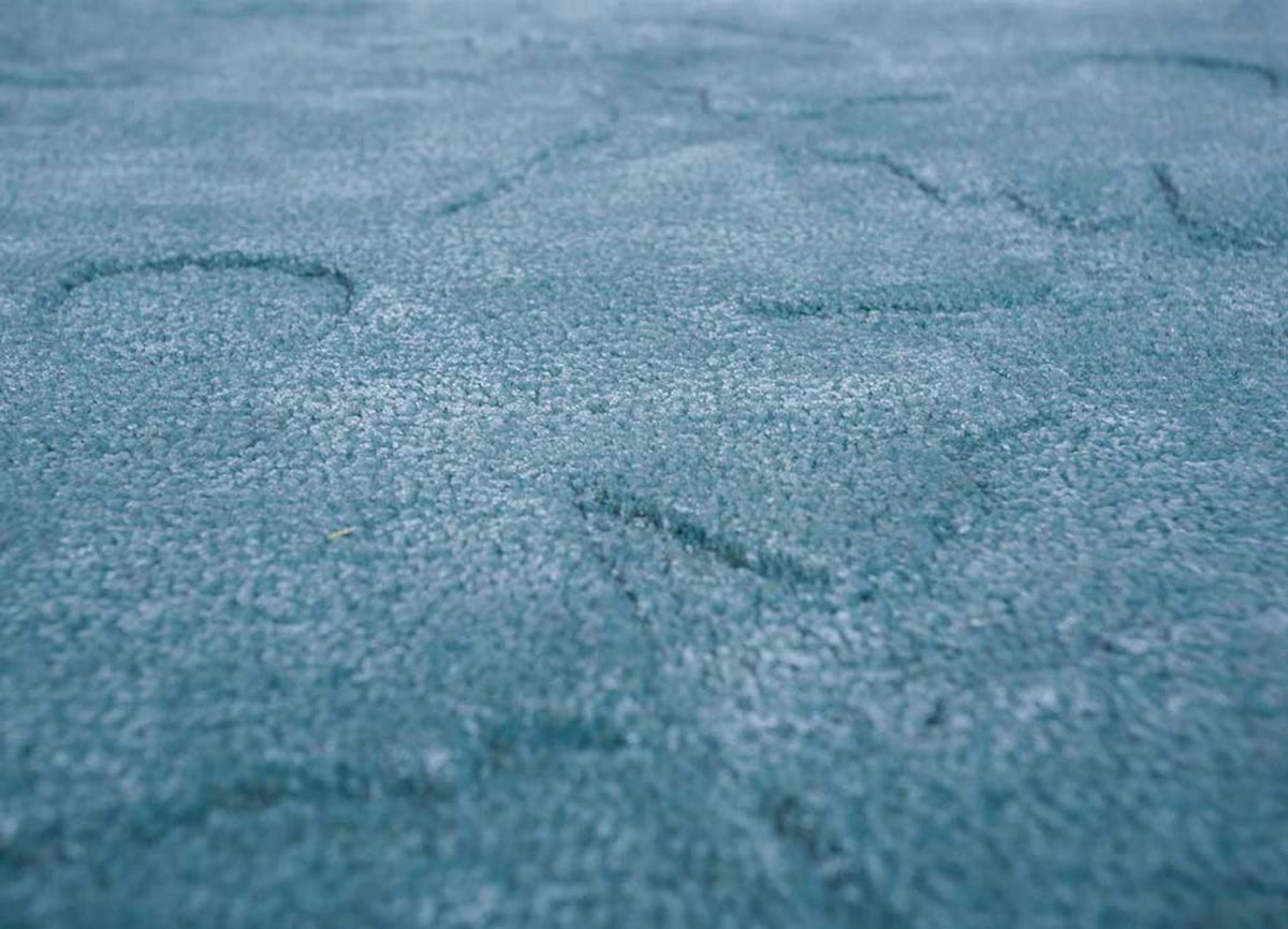 Wollen tapijt - 270 x 180 cm - turkoois