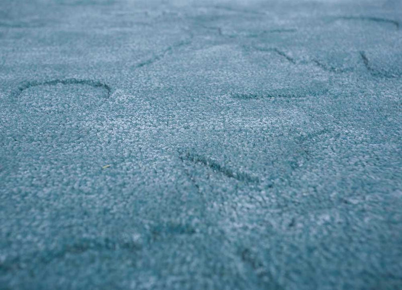 Wollen tapijt - 270 x 180 cm - turkoois