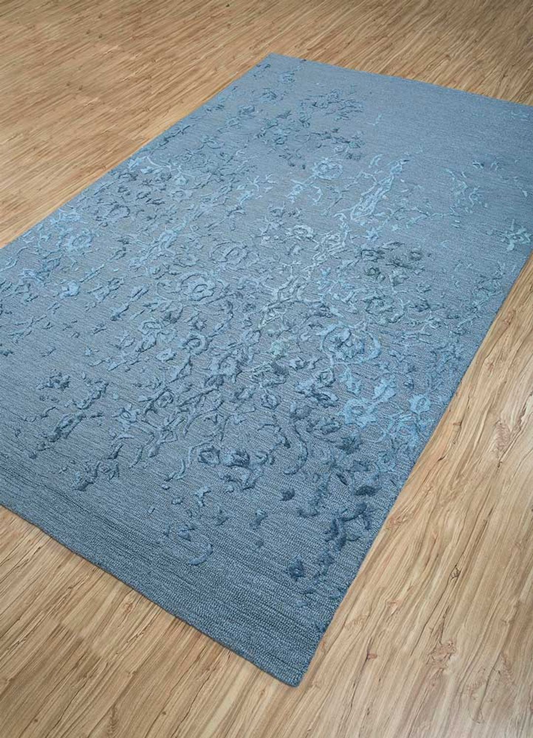 Wollen tapijt - 270 x 180 cm - blauw