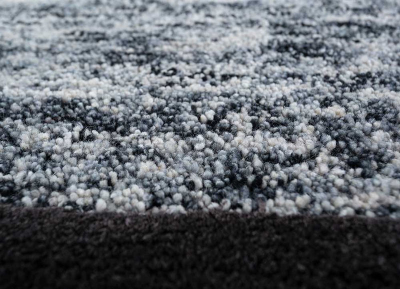 Wollen tapijt - 270 x 180 cm - zwart en wit