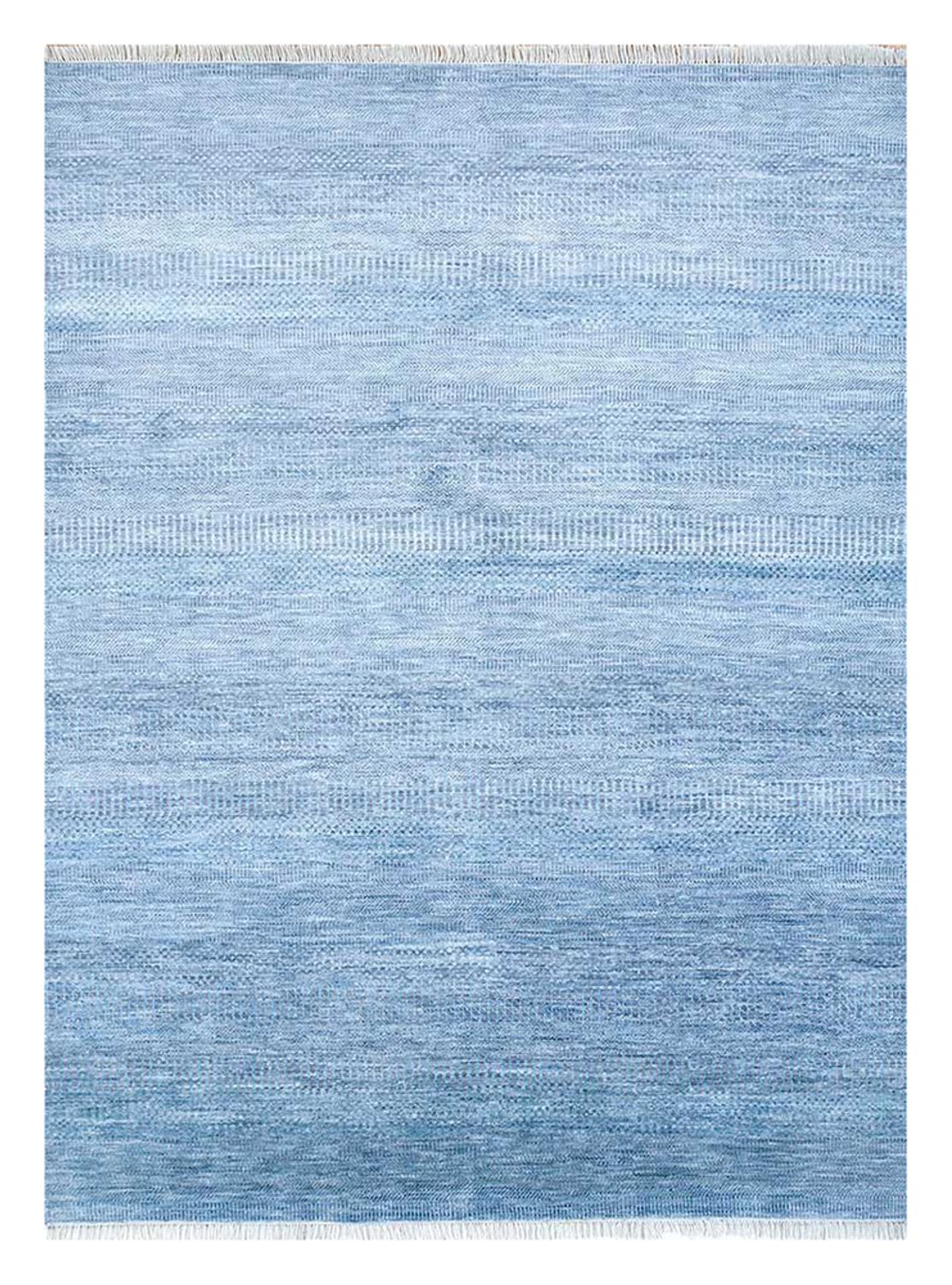Wollen tapijt - 270 x 180 cm - zee blauw