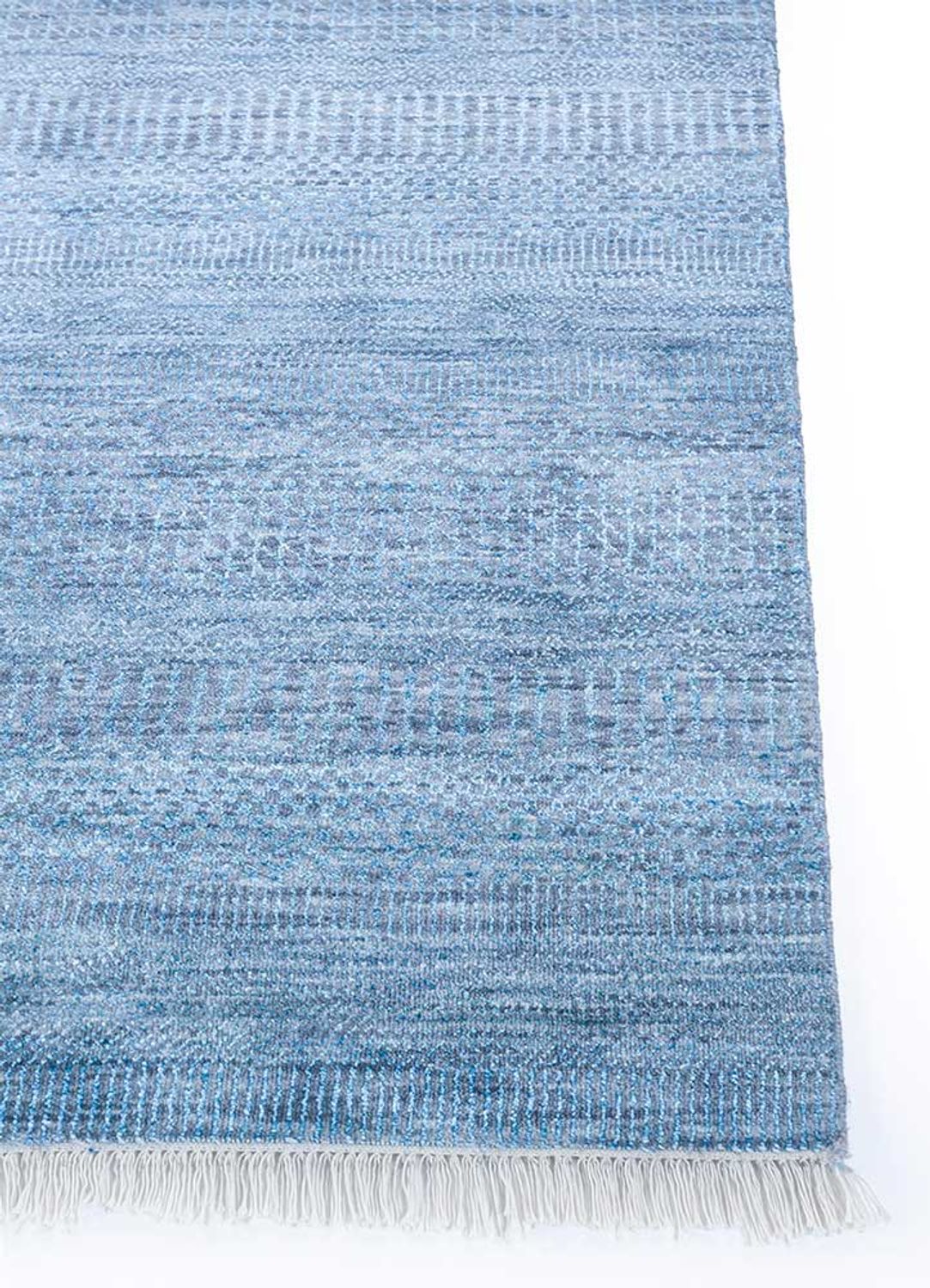 Wollen tapijt - 270 x 180 cm - zee blauw