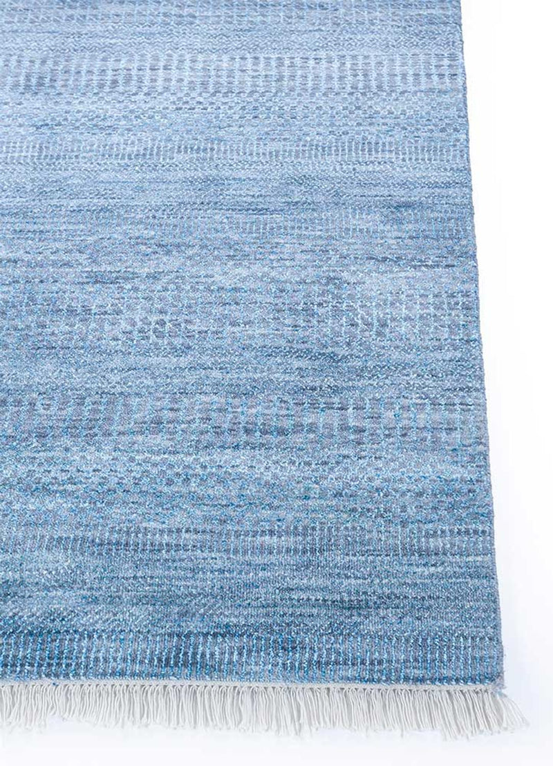 Wollen tapijt - 270 x 180 cm - zee blauw