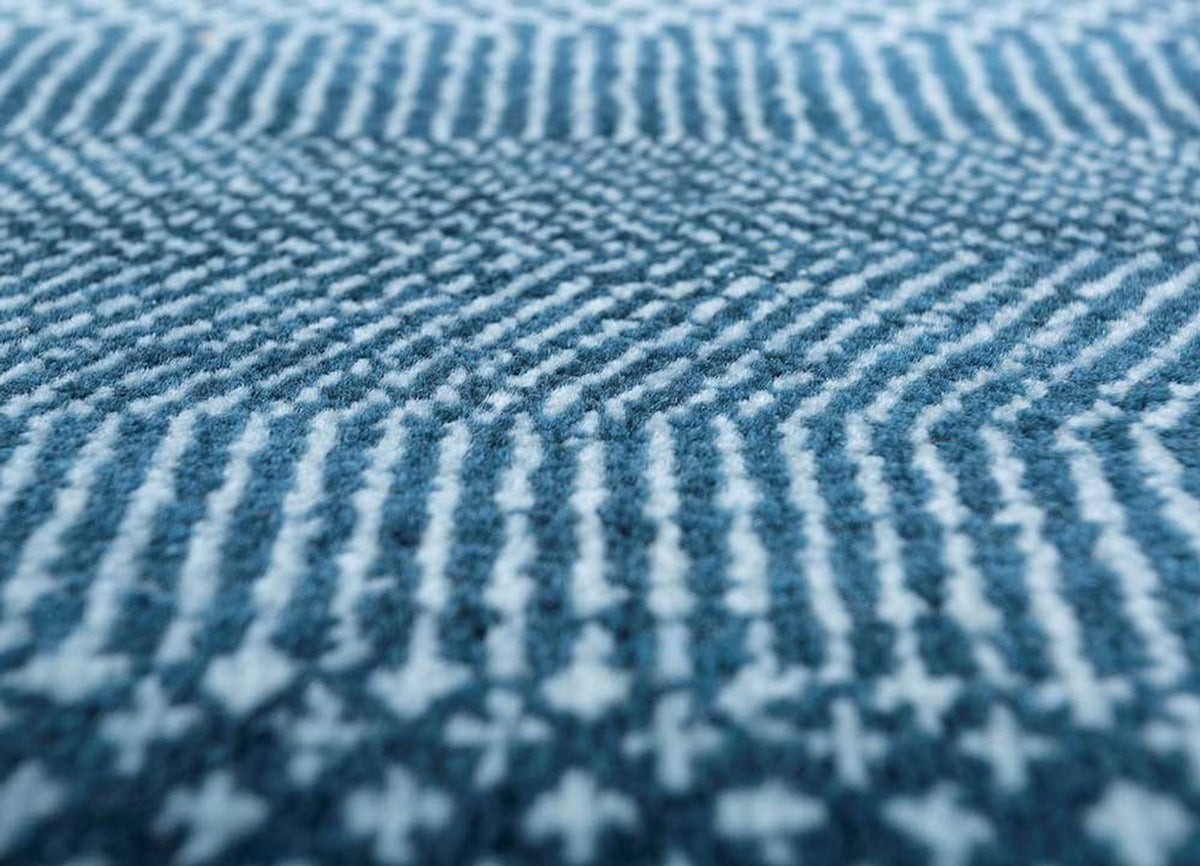 Wollen tapijt - 360 x 270 cm - donkerblauw