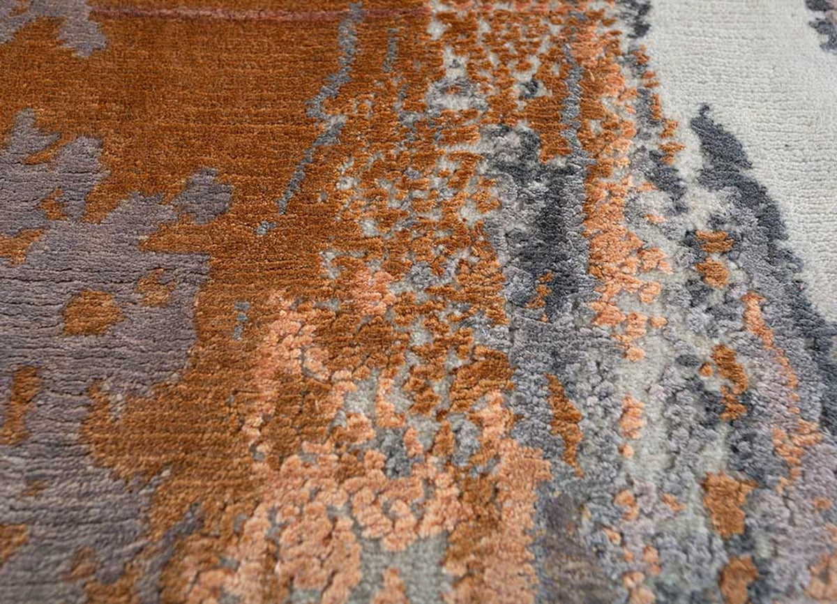 Designer tapijt - 450 x 360 cm - zilver