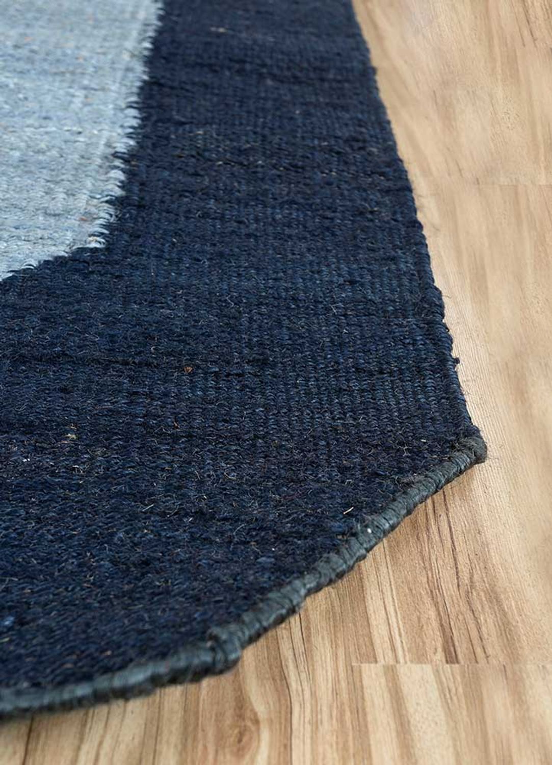 Sisal tapijt speciale vorm  - 270 x 180 cm - blauw