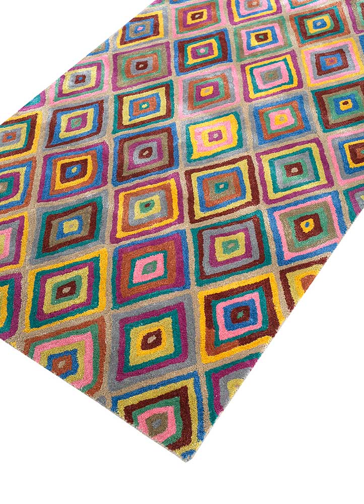 Wollen tapijt - 165 x 105 cm - goud