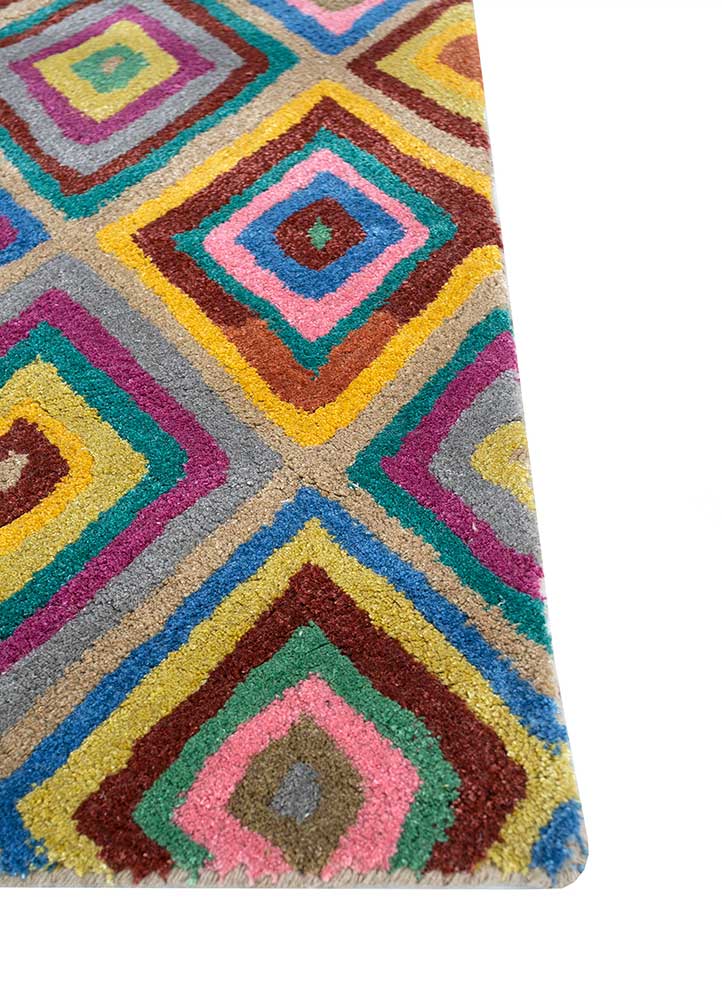 Wollen tapijt - 165 x 105 cm - goud