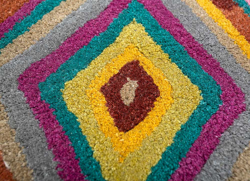 Wollen tapijt - 165 x 105 cm - goud