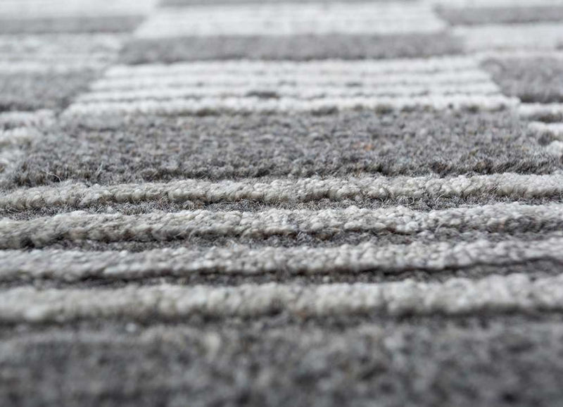 Tapijt - 300 x 240 cm - zwart en wit