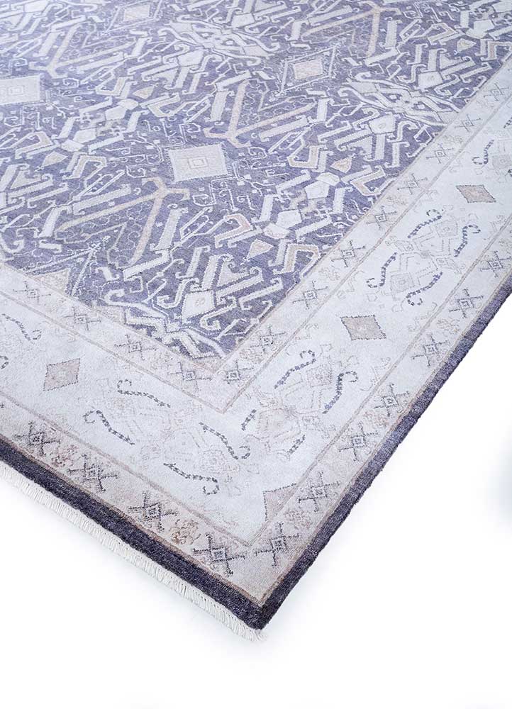 Vintage tapijt - 300 x 240 cm - paars