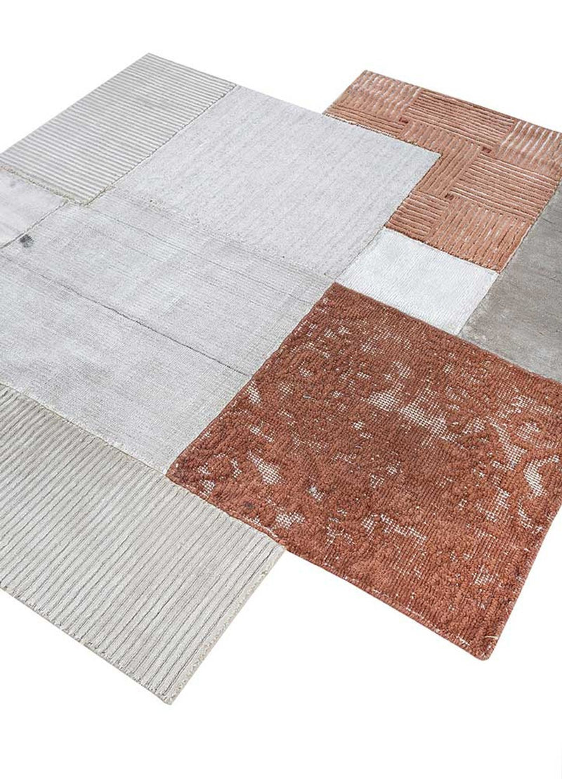Wollen tapijt speciale vorm  - 180 x 150 cm - crème