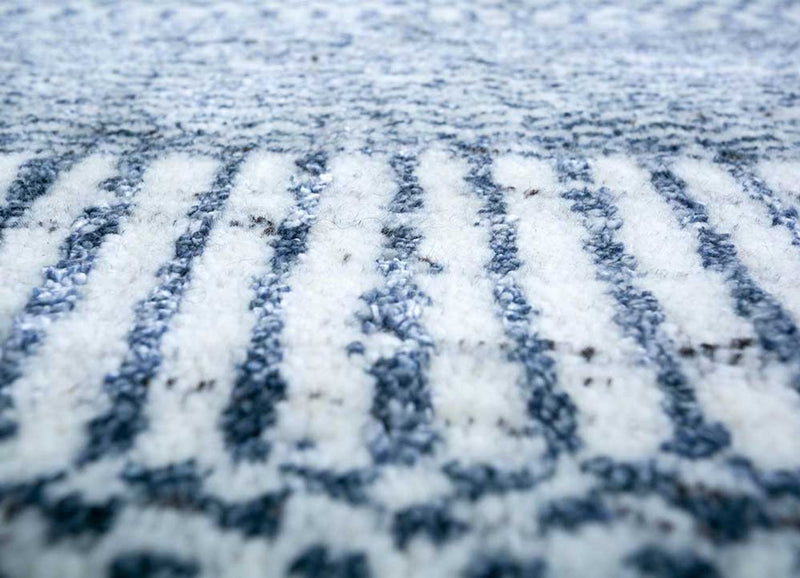 Wollen tapijt - 270 x 180 cm - blauw