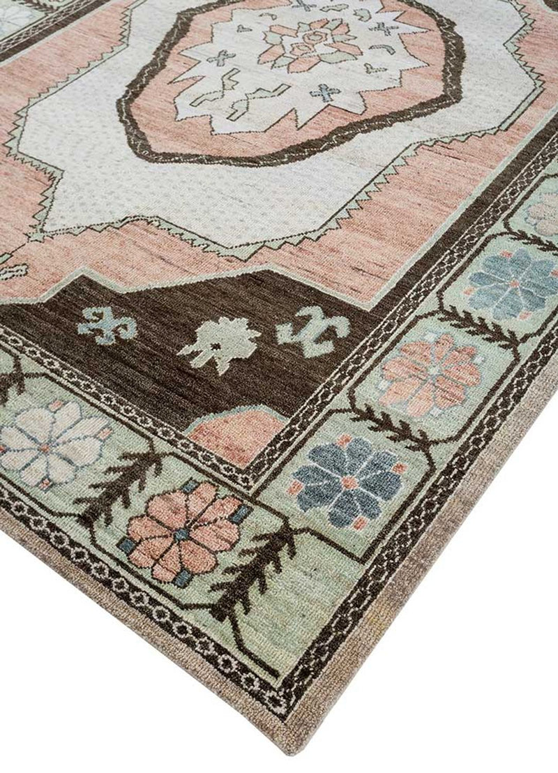 Wollen tapijt - 300 x 240 cm - zalm