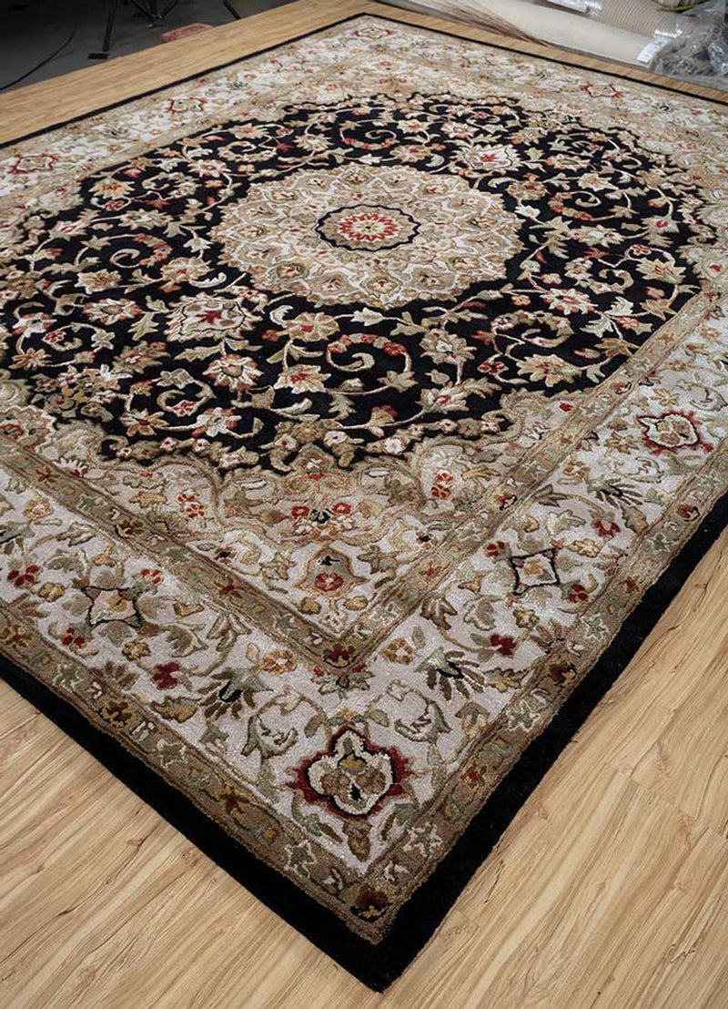 Wollen tapijt - 300 x 240 cm - donkerblauw