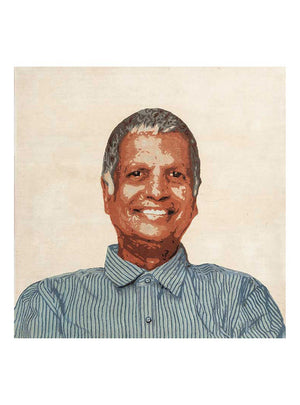 Wollen tapijt vierkant  - 185 x 185 cm - crème