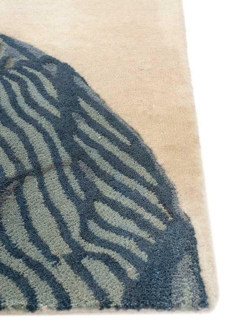 Wollen tapijt vierkant  - 185 x 185 cm - crème