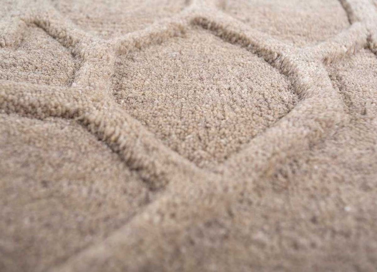 Wollen tapijt - 270 x 180 cm - donker beige