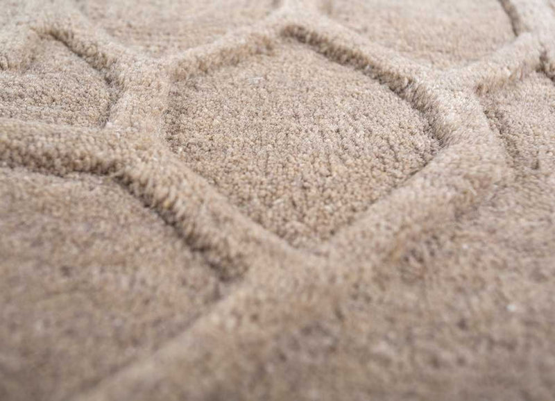 Wollen tapijt - 270 x 180 cm - donker beige