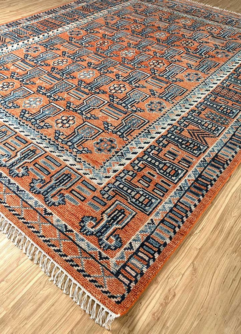 Wollen tapijt - 300 x 240 cm - licht rood