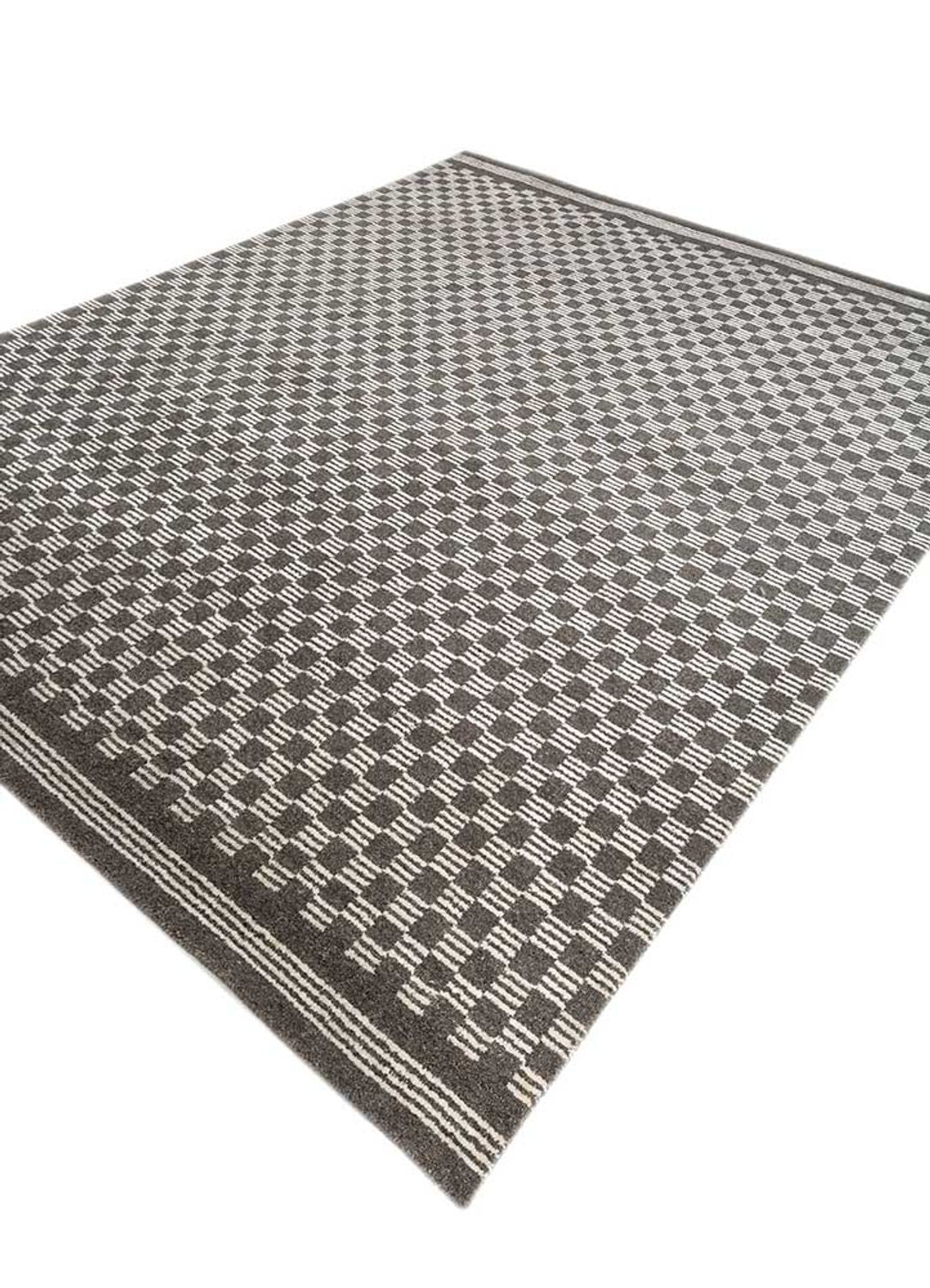 Tapijt - 300 x 240 cm - zwart en wit