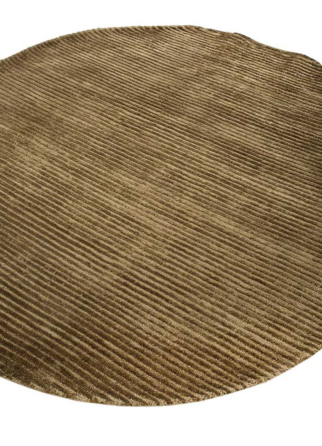 Wollen tapijt speciale vorm  - 210 x 165 cm - donker beige