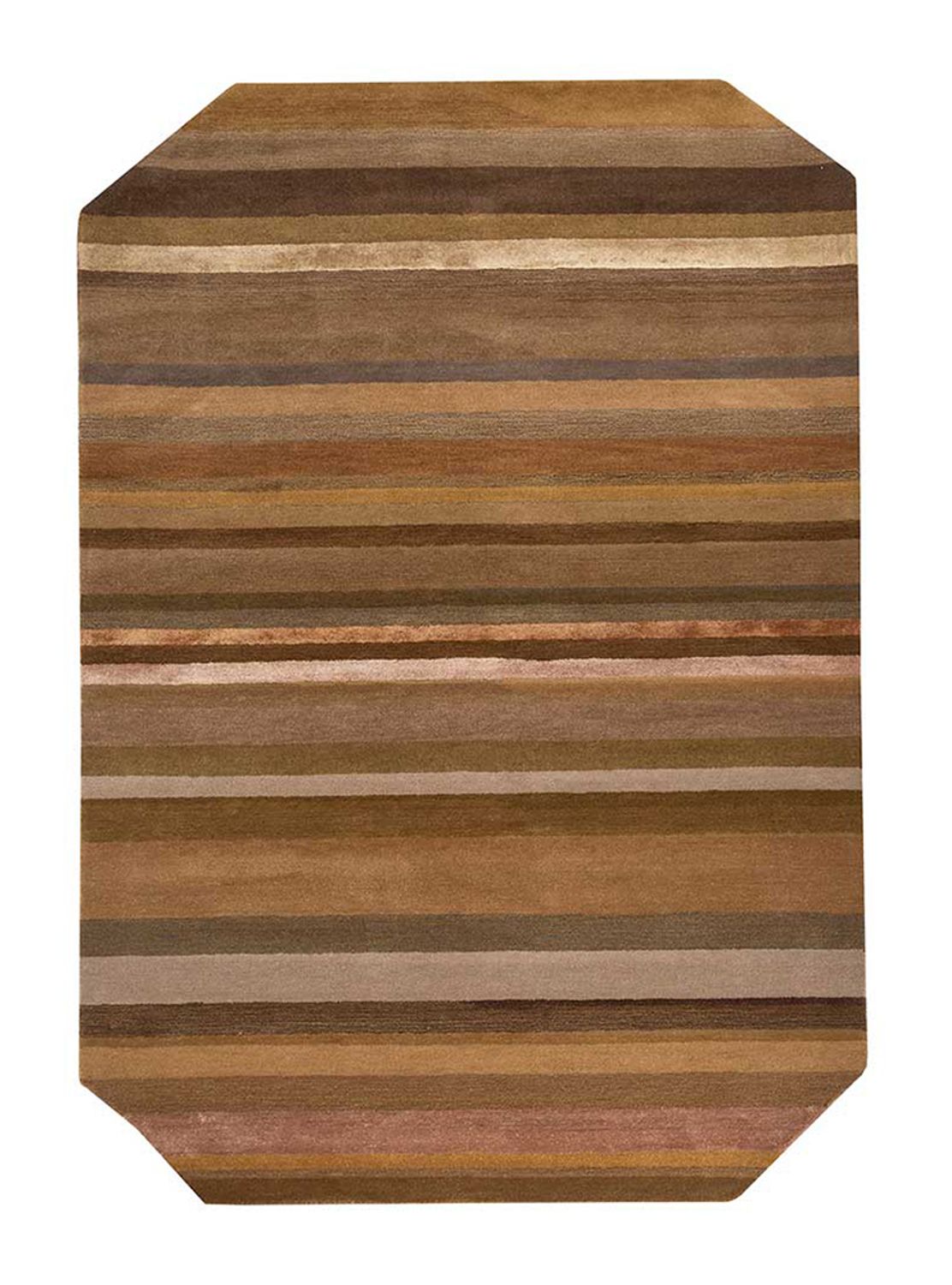 Wollen tapijt speciale vorm  - 270 x 180 cm - blauw