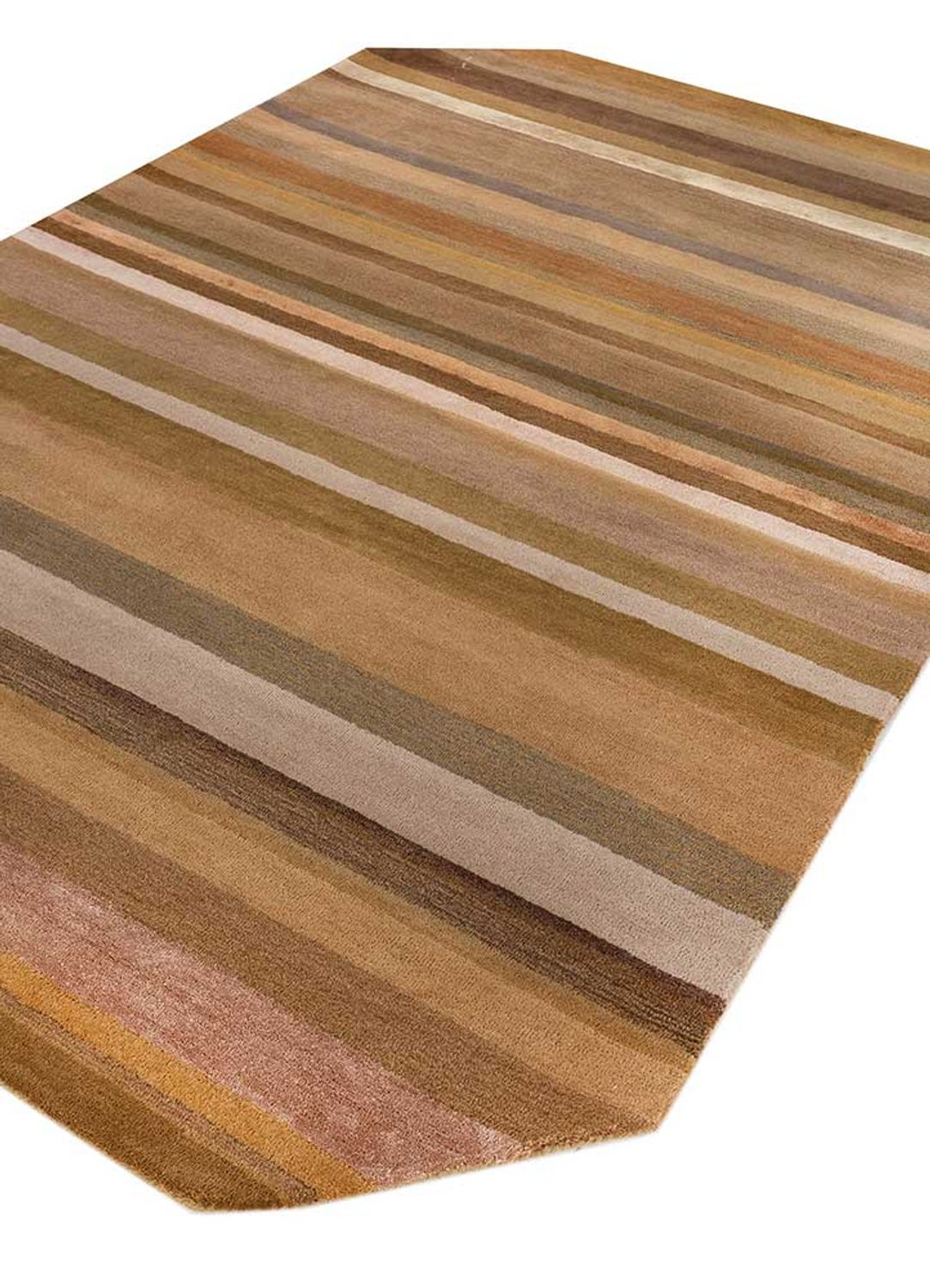 Wollen tapijt speciale vorm  - 270 x 180 cm - blauw