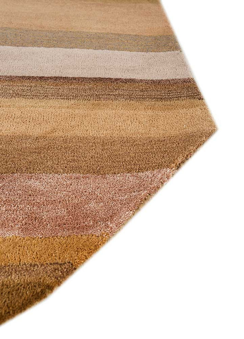 Wollen tapijt speciale vorm  - 270 x 180 cm - blauw