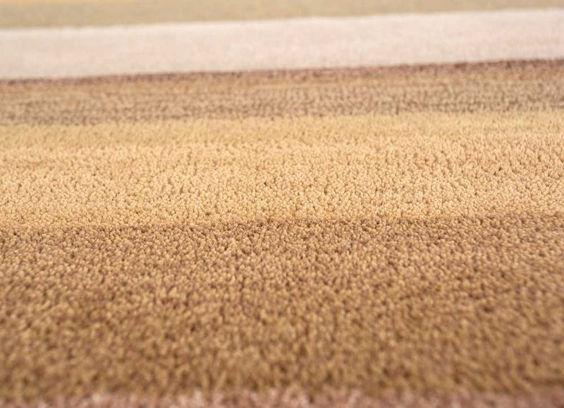 Wollen tapijt speciale vorm  - 270 x 180 cm - blauw