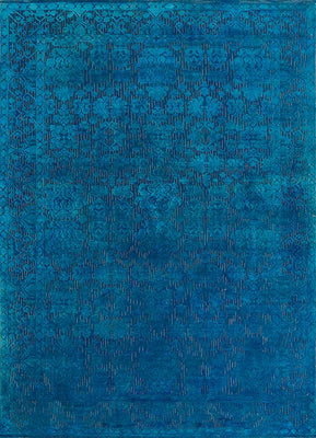 Wollen tapijt - 300 x 200 cm - donkerblauw