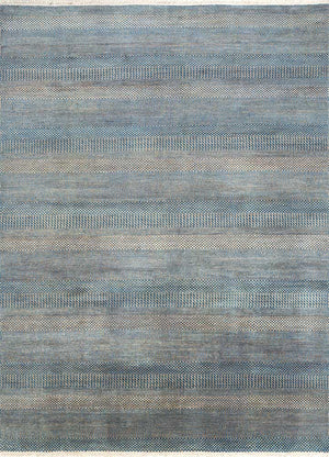 Wollen tapijt - 270 x 180 cm - zee blauw