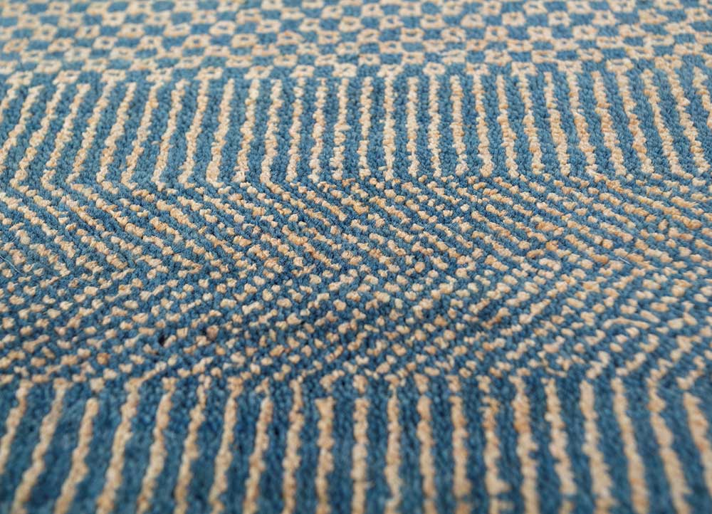 Wollen tapijt - 270 x 180 cm - zee blauw