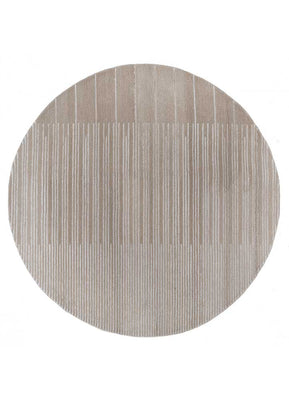 Wollen tapijt rond  - 180 x 180 cm - beige