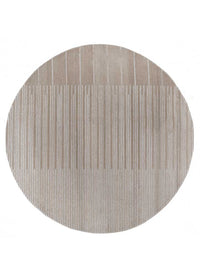 Wollen tapijt rond  - 180 x 180 cm - beige