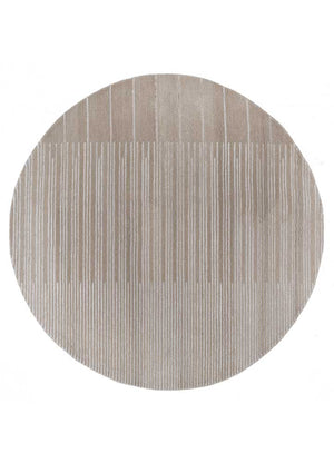 Wollen tapijt rond  - 180 x 180 cm - beige